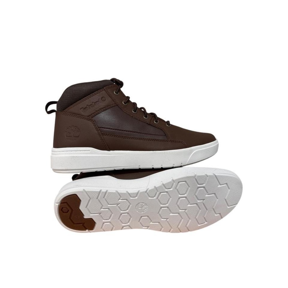 Timberland Men Allston Mid Lace‎ Sneaker - Med Brown Full Grain - Size: 10.5